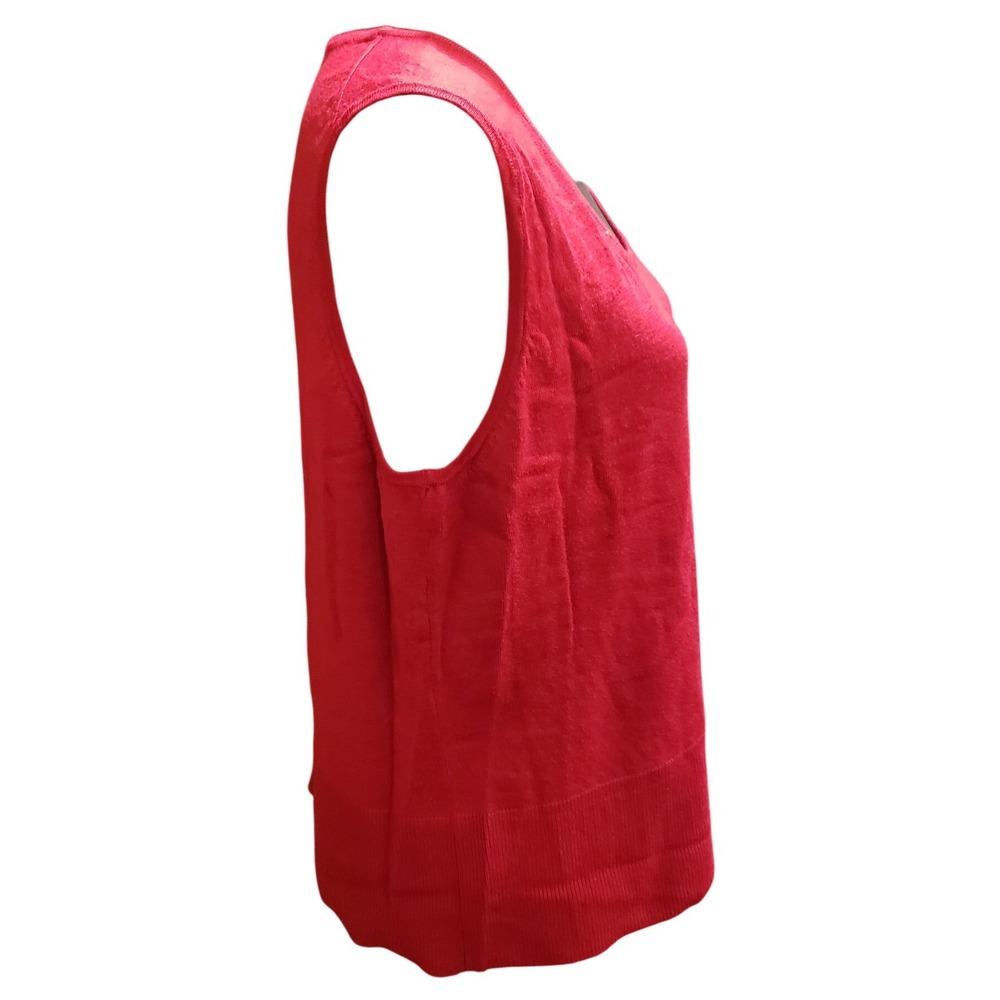 GEORGE Ladies Red Cardigan Sweater Set Size XL 16 18 Knit V Neck - Picture 3 of 12